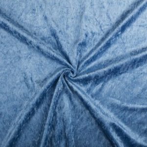 Velours de panne blauw