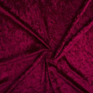 Velours de panne bordeaux rood