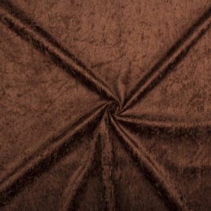 Velours de panne donkerbruin
