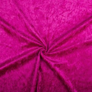 Velours de panne donkerfuchsia