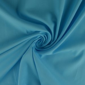 Katoen voile - Aqua blauw