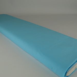 Katoen voile - Aqua blauw - Rol
