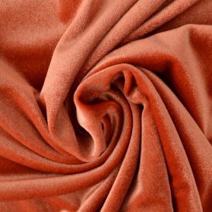 Fluweel stretch - Koper