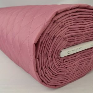 Gewatteerde voering - Donker oud roze - Rol
