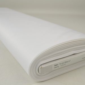 Witte waterafstotende canvas stof op rol, extra sterk en geschikt voor outdoor toepassingen