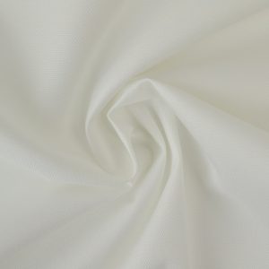 Gebroken wit waterafstotende canvas stof met grove weefstructuur, waterafstotend en geschikt voor afdekzeilen en outdoor