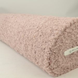 Gekrulde teddy bont - Dusty roze - Rol