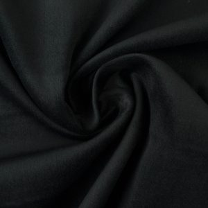 Corduroy stretch fluweel - Zwart