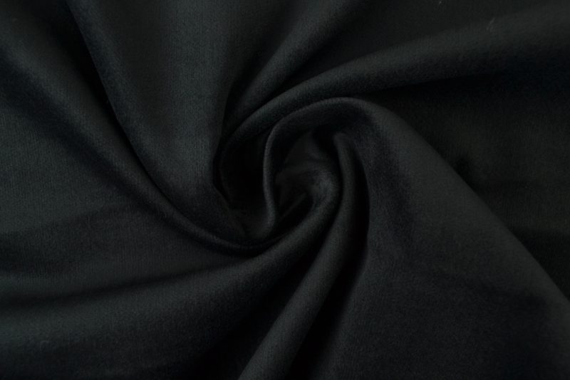 Corduroy stretch fluweel - Zwart