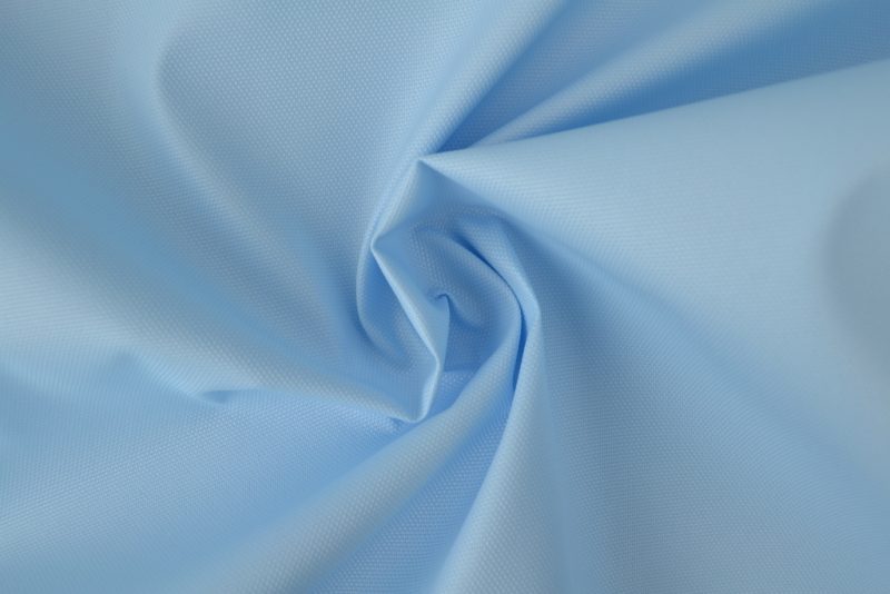 Baby blauw waterafstotende canvas stof met grove weefstructuur, waterafstotend en geschikt voor afdekzeilen en outdoor
