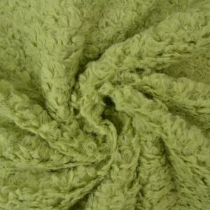 Gekrulde teddy bont - Limoengroen