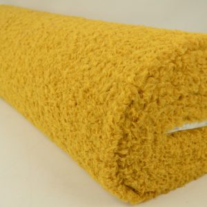 Gekrulde teddy bont - Okergeel - Rol