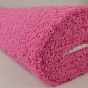 Gekrulde teddy bont - Fuchsia - Rol