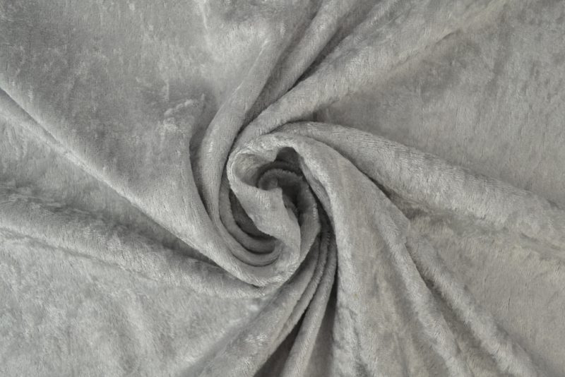 Crushed velvet - Zilvergrijs