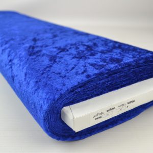 Crushed velvet - Donkerblauw - Rol