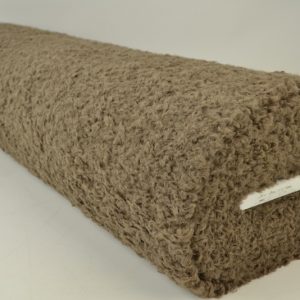 Gekrulde teddy bont - Donker taupe - Rol