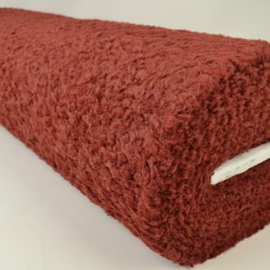 Gekrulde teddy bont - Bordeaux rood - Rol