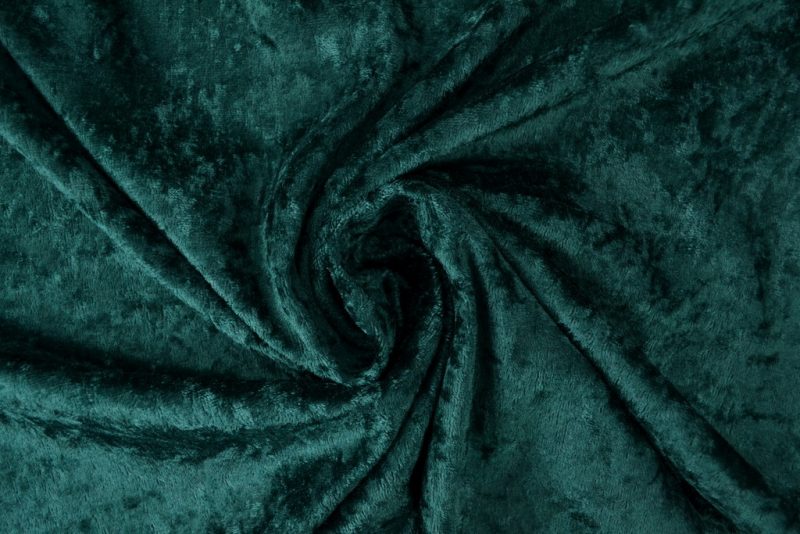 Crushed velvet - Donkergroen