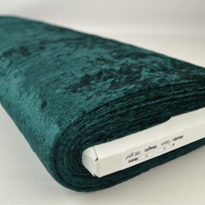 Crushed velvet - Donkergroen - Rol