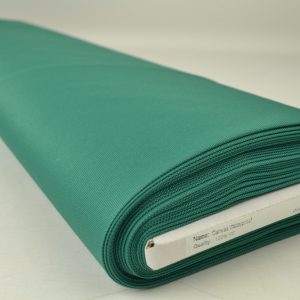 Donkergroen waterafstotende canvas stof op rol, extra sterk en geschikt voor outdoor toepassingen
