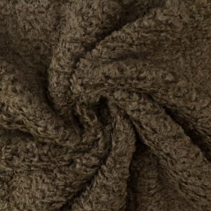 Gekrulde teddy bont - Donkerbruin