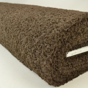 Gekrulde teddy bont - Donkerbruin - Rol