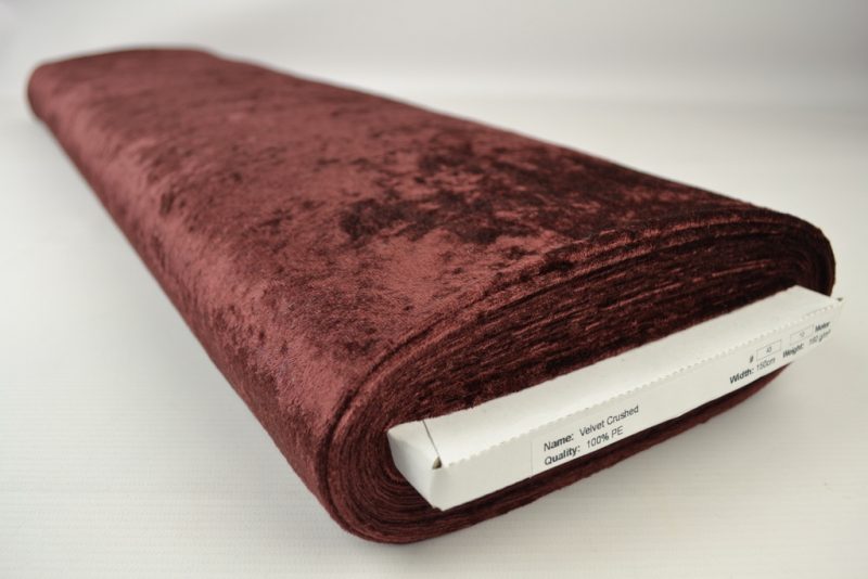 Crushed velvet - Bruin - Rol