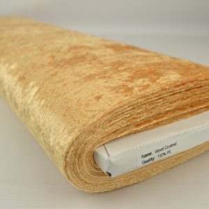 Crushed velvet - Okergeel - Rol