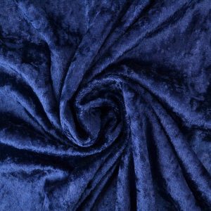 Crushed velvet - Marineblauw
