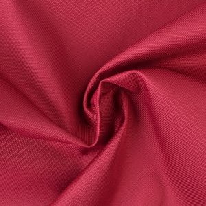 Bordeaux rood waterafstotende canvas stof met grove weefstructuur, waterafstotend en geschikt voor afdekzeilen en outdoor