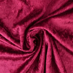 Crushed velvet - Bordeaux rood