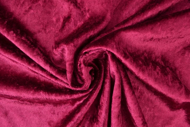 Crushed velvet - Bordeaux rood