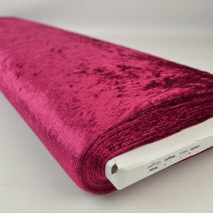 Crushed velvet - Bordeaux rood - Rol
