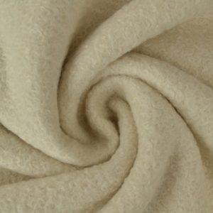 Bouclé stof - Gebroken wit