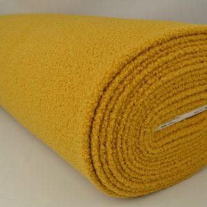 Bouclé stof - Okergeel - Rol