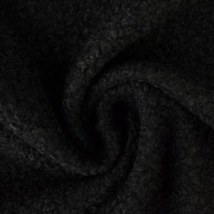 Bouclé stof - Zwart