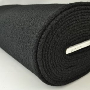 Bouclé stof - Zwart - Rol
