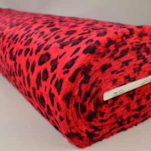 Bont stof - Dierenprint - Rood - Rol