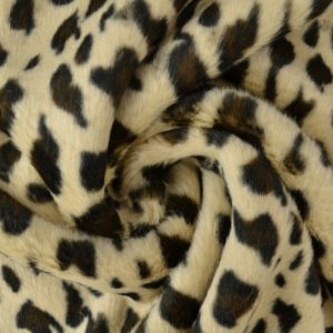 Bont stof - Dierenprint - Beige