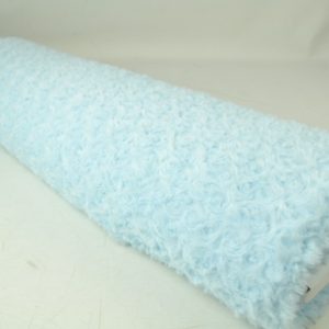 Zachte bont stof roses - Baby blauw - Rol