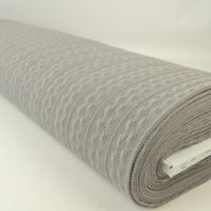 Jacquard gebreide kabel stof - Donkergrijs - Rol