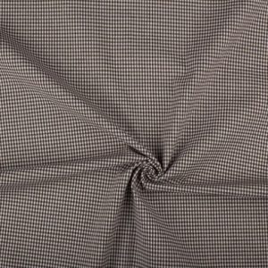 Donkerbruine ruitjesstof