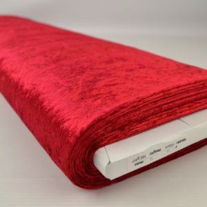 Crushed velvet - Rood - Rol