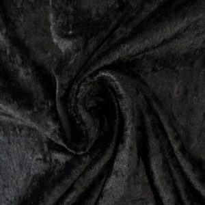 Crushed velvet - Zwart