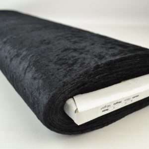 Crushed velvet - Zwart - Rol