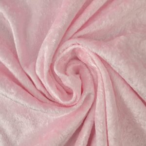 Crushed velvet - Baby roze