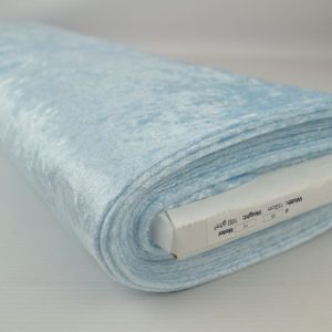Crushed velvet - Baby blauw - Rol