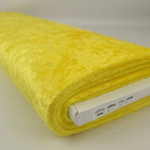 Crushed velvet - Geel - Rol