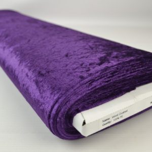 Crushed velvet - Paars - Rol