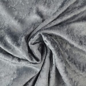 Crushed velvet - Donkergrijs